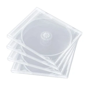 100 PK Shatter Proof PP Jewel Case, 10.4 mm Single Disc Clear CD Case S-13013 - Imagen 1 de 8