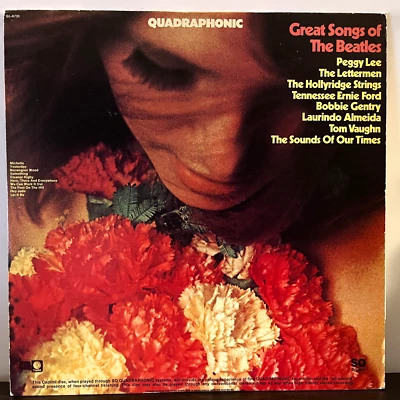 Great Songs Of THE BEATLES Compilation (Quadraphonic)- 12" Vinyl Record LP - VG+ - Image 1 of 3