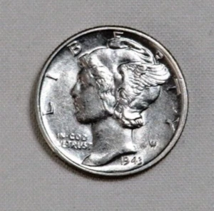 1943 Mercury Dime 90% Silver - Picture 1 of 4