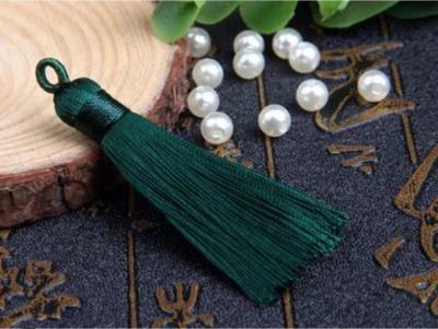 V85(1,10 pcs)5cm Long tassel Mini Eyelet (use for earring bookmark runner dress) - Image 1 of 4