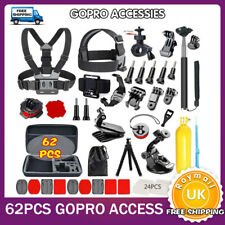 62PCS GOPRO ACCESSORIES HD ACTION CAMERA SPORT KIT BUNDLE HERO 7 5 BLACK6 4 3 UK