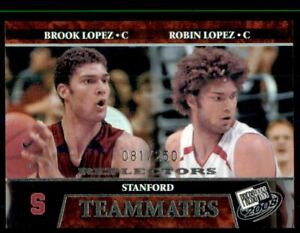 2008 Press Pass Reflectors Holofoil #55 Brook Lopez Robin Lopez /250