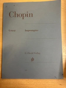 Chopin Impromptus Piano Solo Henle Urtext Advanced Classical Sheet Music Book - Picture 1 of 2