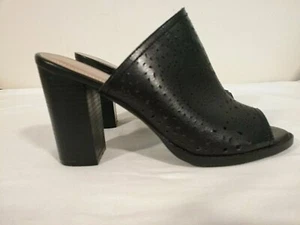 Hot Tomato Women's Shoes Heels    Peep Toe     Size 8.5M     Black      (T016K) - Picture 1 of 9