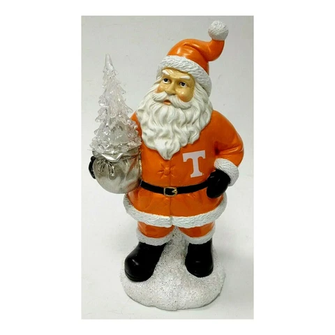 TENNESSEE VOLUNTEERS Table TOP Santa LED Light up Figurine 10" Cover