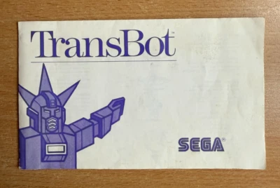 TRANSBOT - Sega Instruction Manual - Image 1 of 2