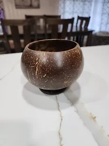 Coconut Shell Cup Cups Hawaiian Party Bowl Serving Bowls Natural - Picture 1 of 7