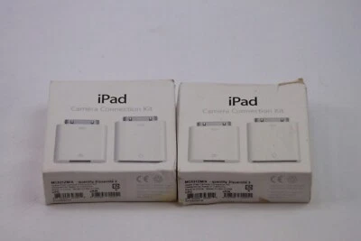 2X Apple iPad Camera Connection Kit (USB Port and SD Card adaptors) iPad 1 & 2 - Image 1 of 2