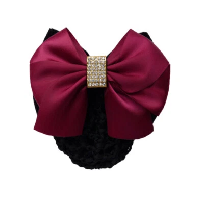 Pinza para el cabello de mujer 1 pieza con cubierta red moño moño pasador rebotar accesorios de red para el cabello Foto 1 de 4