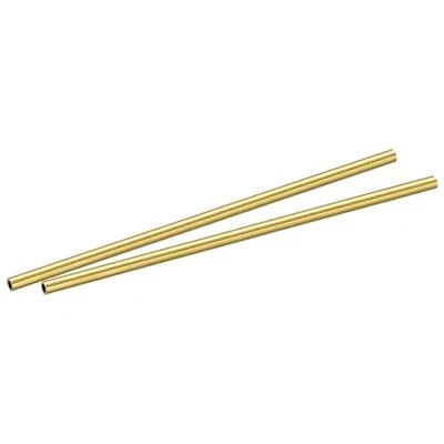 Laiton Rond Tube 3mm OD 0.5mm Paroi Épaisseur 100mm Longueur Tuyau Tube 2pcs - Photo 1/4