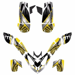 Polaris Predator 500 graphic Quad sticker kit NO7777 Yellow Free Custom Service - Picture 1 of 2