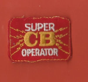 SMALL VINTAGE SUPER CB OPERATOR PATCH 2 3/8" X 1 3/4" - Picture 1 of 1