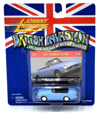 2000 Johnny Lightning British Invasion 1967 Sunbeam Alpine Blue - Image 1 of 4