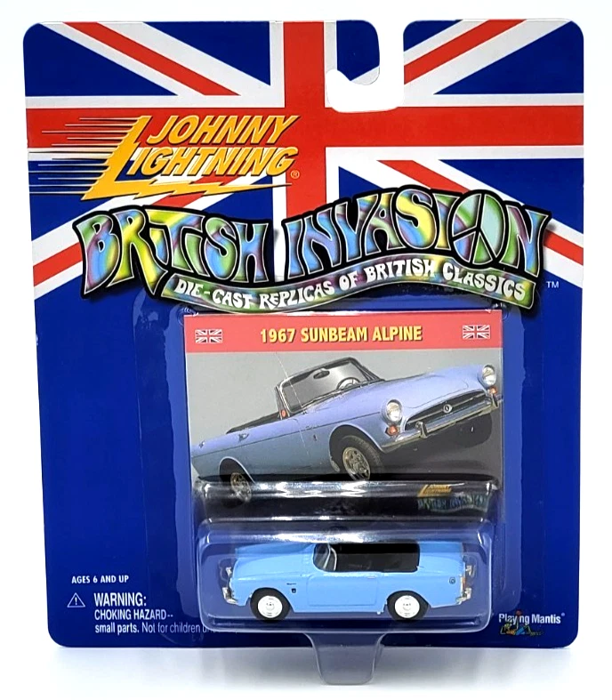 2000 Johnny Lightning British Invasion 1967 Sunbeam Alpine Blue - Image 1 of 4