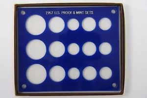 Capital Plastics Coin Holder for 1957 U.S. Proof & Mint Sets New Old Stock BLUE - Picture 1 of 3