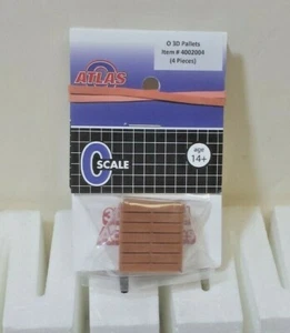 Wood Pallets -- Atlas Model Railroad O Scale #4002004 -- 4 Pieces - Picture 1 of 1