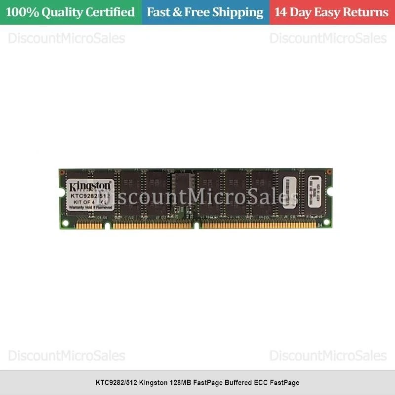 KTC9282/512 Kingston 128MB FastPage Buffered ECC FastPage - Image 1 of 1