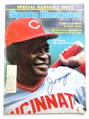 Joe Morgan Signed Autographed Magazine Sports Illustrated 1976 Reds JSA AH04371 - Image 1 of 4