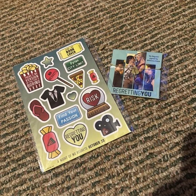 AMC Fan Event “Regretting You (2025)” Charm Necklace w/stickers PROMO ITEMS - Image 1 of 4