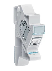 Hager TN008S - Connecteur RJ45 cat.6a + support modulaire pour grade 3TV - Imagen 1 de 2