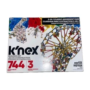K’NEX Education 3-In-1 Classic Amusement Park Building Set 744 Pcs (New) 100% - Picture 1 of 12