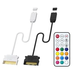 5V ARGB PC Light Sync Converter with 10+ Dynamic Mode Using 15Pin Power - Zdjęcie 1 z 10