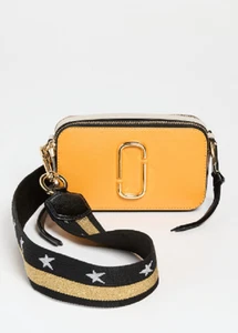 MARC JACOBS The Americana Snapshot Crossbody Bag Sunflower Multi Star Strap NWT - Picture 1 of 6