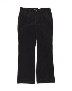 EDDIE BAUER Womens Bootcut Corduroy Trousers US 8 Medium W32 L31 Black BA01 - Picture 1 of 3