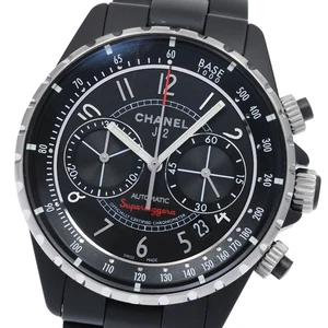 Montre pour homme CHANEL J12 Super Reggera H3409 chronographe cadran noir AT_825711 - Photo 1/6