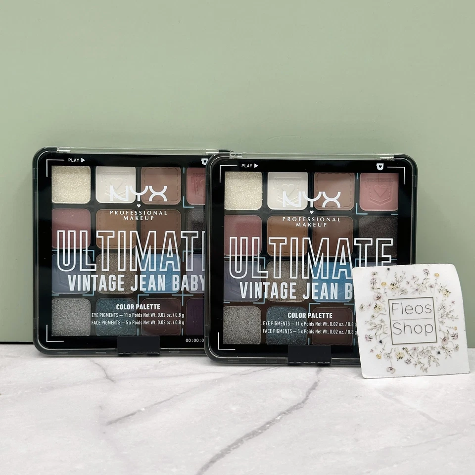 NYX Pro Makeup Ultimate VINTAGE JEAN BABY Eye & Face Color Palette -EyeShadow