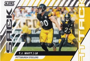 2025 Score - Sack Attack TJ Watt #8 - Steelers - Picture 1 of 2