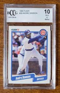 1990 Fleer Andre Dawson #29 Chicago Cubs BCCG MINT 10 Beautiful! - Picture 1 of 2