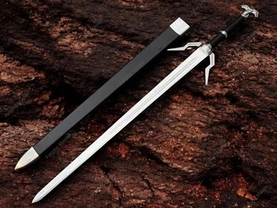 Réplica de espada felina feita à mão Witcher 3 inspirada colecionável com bainha - Imagem 1 de 4