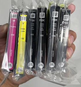 Epson 410 Black Yellow Magenta Ink Genuine New OEM Open Box Lot - Picture 1 of 4