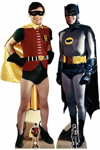 Batman and Robin 1966 Lifesize Cardboard Cutout Twin Pack Adam West & Burt Ward - Picture 1 of 2