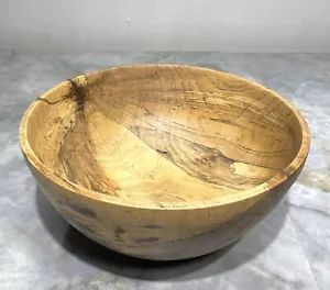 Custom Made Artisan Large Pecan Wood 12” Bowl Texas Artist NEW - Picture 1 of 6