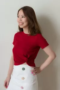 Genie Side Knot Basic Top - Picture 1 of 32