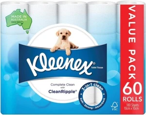 Kleenex Complete Clean Toilet Paper 60 Count (1X60 Rolls) - Packaging May Vary - Picture 1 of 5