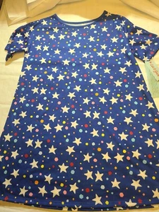 Girls' Short Sleeve Night Gown - Cat & Jack Blue Size XL - Picture 1 of 5