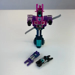 Transformers G1 Spinster Figure 1988 with Singe and Hairsplitter Hasbro FAST SH - Picture 1 of 8