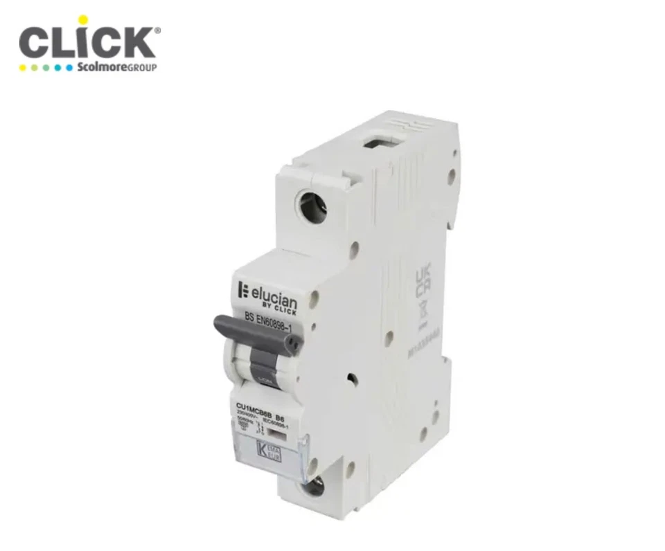 Scolmore Click Elucian 6A Single Pole 6kA B Curve MCB / CU1MCB6B
