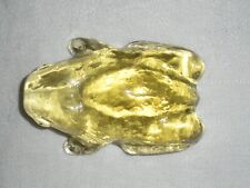 Blenko Yellow Glass Frog Paperweight