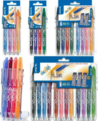 Pilot FriXion Erasable Rollerball Pen Gel Ink Medium 0.7mm 'Set2Go' Desktop Sets