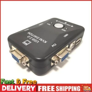 USB 2.0 KVM Switch Splitter 1920x1440 2 In 1 Out VGA KVM Switcher Selector - Afbeelding 1 van 12