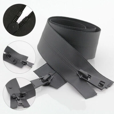 5# Nylon Waterproof Zippers Double Sliders Invisible Zipper For Jackets DIY Zips - Image 1 of 4