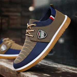 Canvas Turnschuhe Herren Sneaker Schnürer Sportschuhe Laufschuhe Freizeitschuhe - Bild 1 von 22