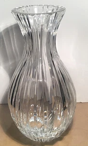 Dansk VESI Crystal Fluted/Ribbed Vase 1ea Poland New #2 - Picture 1 of 11