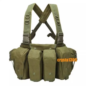 IN US! Russian Special Forces Tactical Vest AK Chest Belly Bag Armor Hanging Rig - Picture 1 of 26