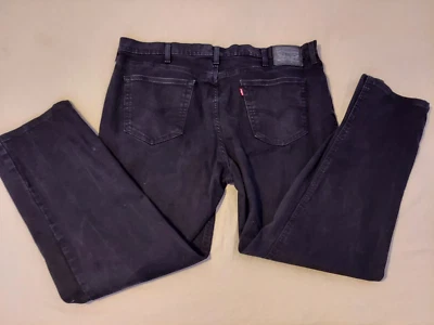 Pantalones de mezclilla negros rectos cónicos atléticos Levis 541 para hombre 44x34 44x30 Foto 1 de 4