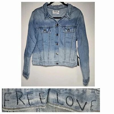 Chaqueta de Camionero One Teaspoon Azul Jane Rock n Roller Denim Envejecido Amor Libre Foto 1 de 4